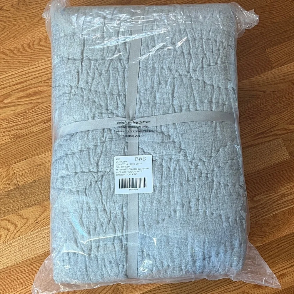 Anthropologie Alora Cotton Cashmere Quilt Size Cal King NIP